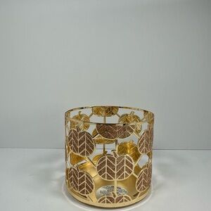 Bath & Body Works Gold Leaf Decorative Candle Holder